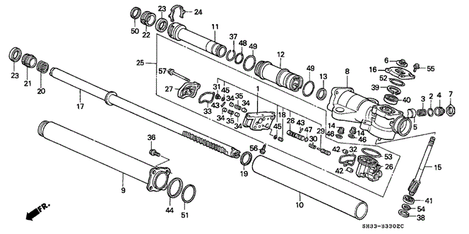 CHASSIS/P.S. GEAR BOX COMPONENTS for 1989 Honda CIVIC HATCHBACK #1