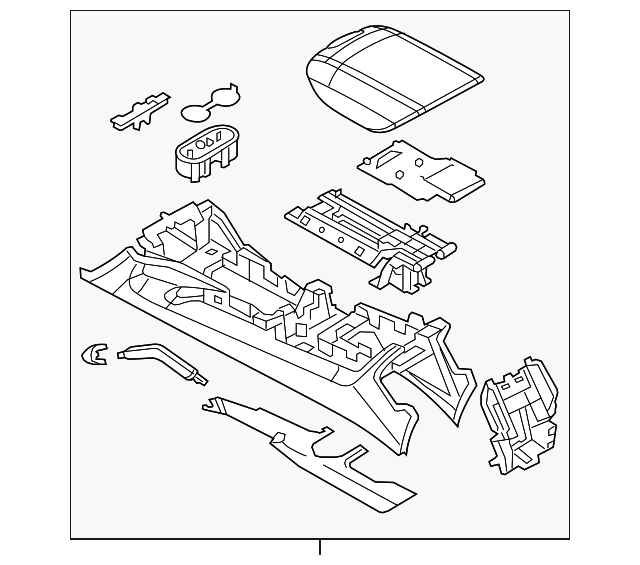 958-553-239-07-DJ6 Деталь CONSOLE ASSY