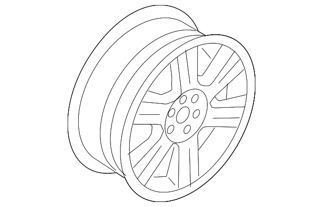 8E6Z-1007-E Деталь WHEEL, ALLOY