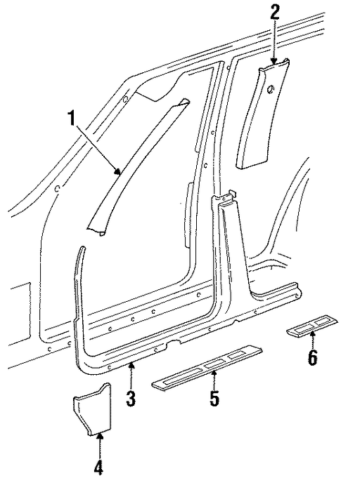 Grand Cherokee INTERIOR TRIM - PILLARS