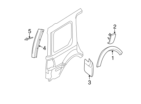 Body/Exterior Trim - Quarter Panel for 2014 Ford Expedition #1