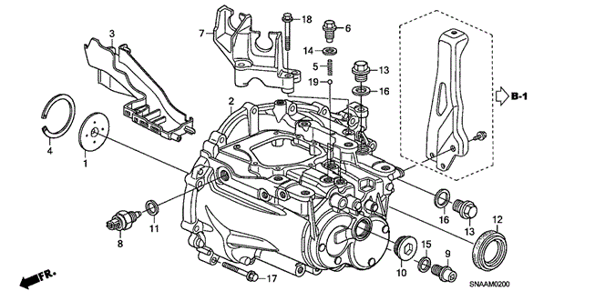 TRANSMISSION - MANUAL/MT TRANSMISSION CASE (1.8L) for 2009 Honda CIVIC SEDAN #1