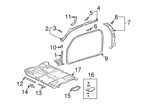 BODY/INTERIOR TRIM - CAB for 2006 Toyota Tundra #1