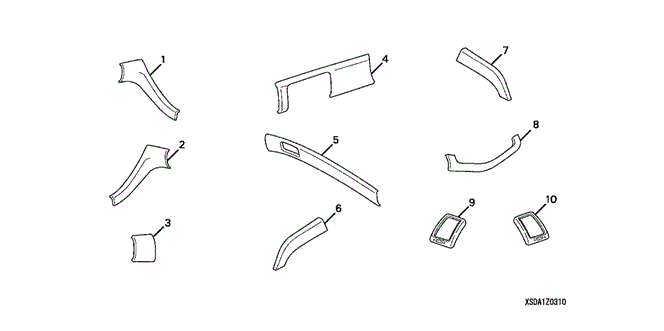 ACCESSORIES/INTERIOR TRIM KIT (BURLWOOD LOOK) for 2003 Honda ACCORD COUPE #1