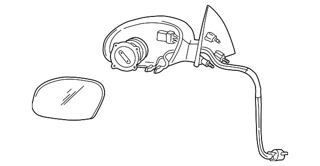 6F1Z-17683-C MIRROR, LEFT