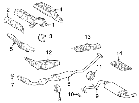Vibe EXHAUST COMPONENTS 2