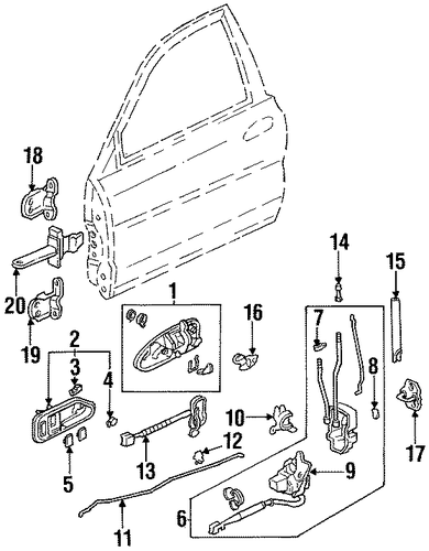 Cylinder, R Door Cylinder, R Door