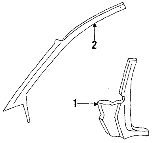 Thunderbird INTERIOR TRIM - PILLARS