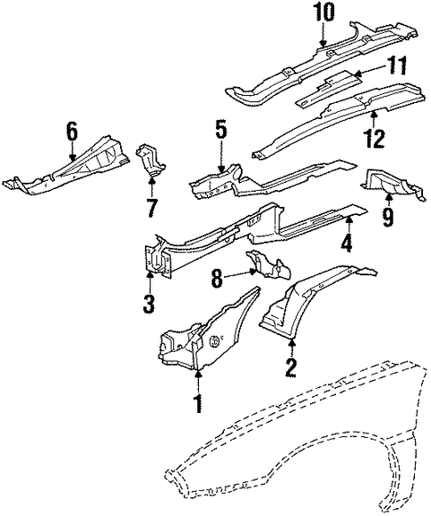 Fiero STRUCTURAL COMPONENTS & RAILS