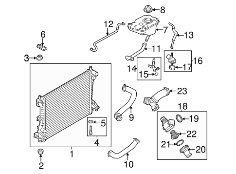 Mustang RADIATOR & COMPONENTS