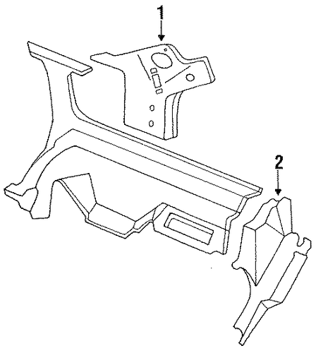 Sable INTERIOR TRIM - REAR BODY