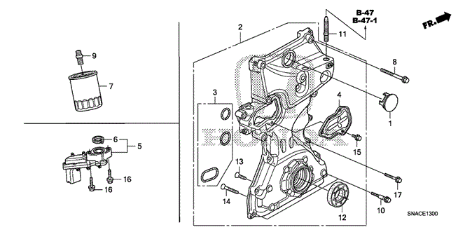 ENGINE/OIL PUMP (1.8L) for 2010 Honda CIVIC SEDAN #1