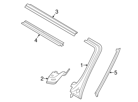 Boxster WINDSHIELD HEADER & COMPONENTS