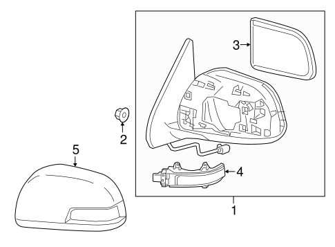BODY/OUTSIDE MIRRORS for 2016 Toyota Tacoma #1
