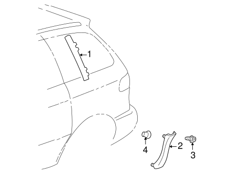BODY/EXTERIOR TRIM - UNISIDE for 2000 Toyota Sienna #1