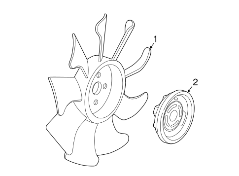 Cooling System/Cooling Fan for 2001 Ford Explorer Sport Trac #1