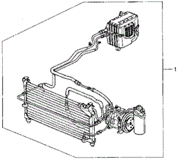 BODY / AIR CONDITIONING/KIT for 1989 Honda CIVIC SEDAN #1