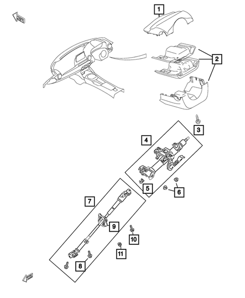 Steering Column and Intermediate Shaft for 2019 Fiat 124 Spider #0