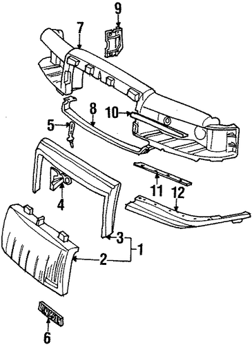 Town Car GRILLE & COMPONENTS