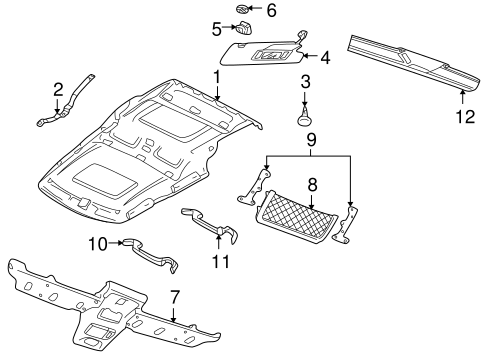 Discovery INTERIOR TRIM - ROOF