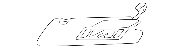 EDQ000520LUM Деталь SUNVISOR, RIGHT