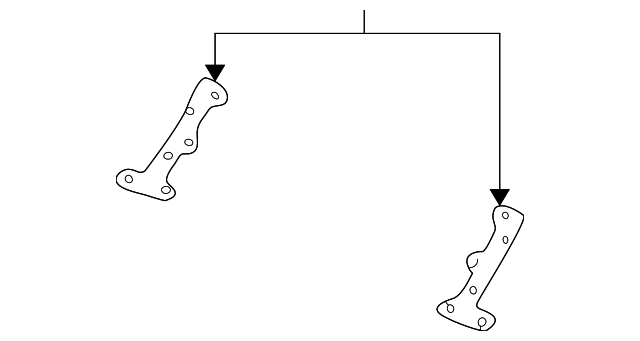 AWR6454 Деталь CARGO NET RETAINER PLATE, LEFT