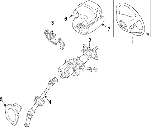 STEERING/STEERING COLUMN for 2011 Toyota Avalon #1