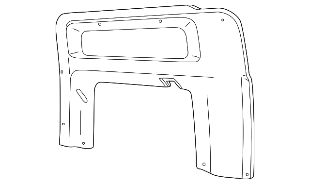 EQT100420LUM Деталь UPPER QTR TRIM, RIGHT