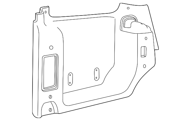 EQT101270HPQ Деталь LOWER QTR TRIM, LEFT