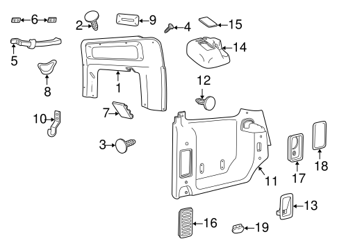 Discovery INTERIOR TRIM - QUARTER PANELS 2
