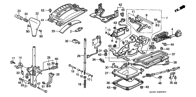 CHASSIS/SELECT LEVER (2) for 1991 Honda CIVIC HATCHBACK #1