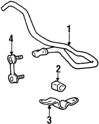 FRONT SUSPENSION/STABILIZER BAR & COMPONENTS for 1997 Toyota Corolla #1