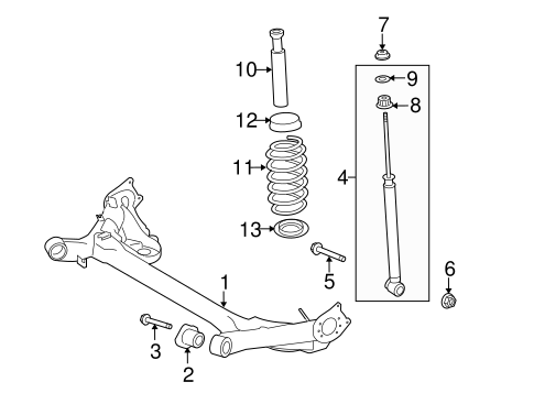 REAR SUSPENSION/REAR SUSPENSION for 2012 Scion xB #1