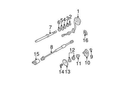 Steering/Shaft & Internal Components for 2005 Ford F-350 Super Duty #1