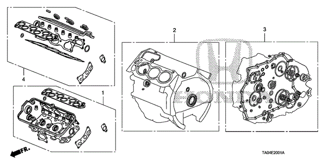 Engine/Gasket Kit (V6) for 2009 Honda ACCORD SEDAN #1