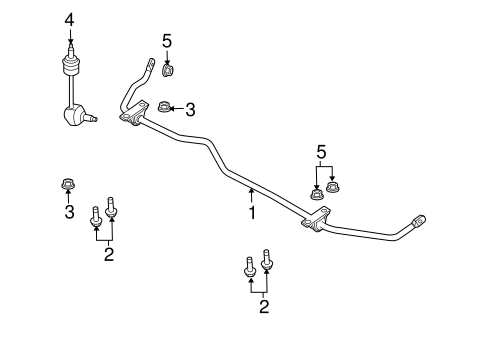 Stabilizer Bar & Components for 2010 Lincoln MKS #1