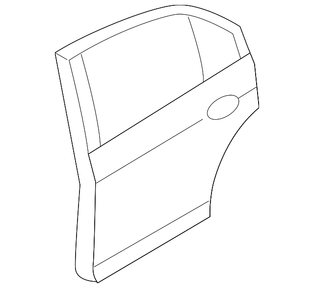 BE5Z-5424631-A Деталь DOOR ASSY, LEFT
