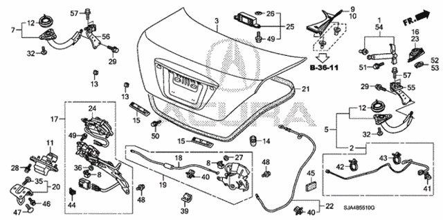 Trunk Lid (1) for 2006 Acura RL #0