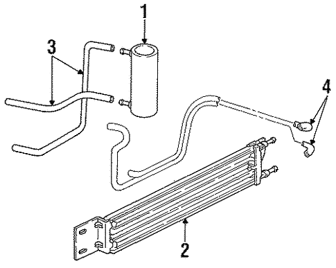 Trans Oil Cooler for 1993 Chrysler Town & Country #0