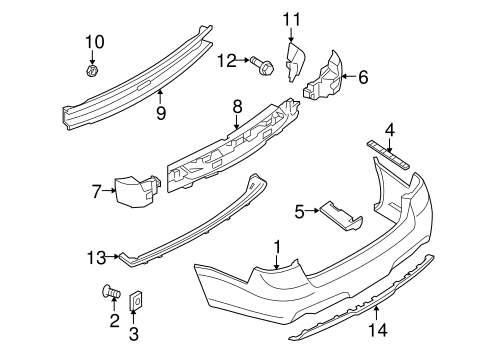 9-5 BUMPER & COMPONENTS - REAR