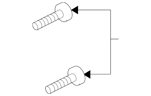 11570284 Деталь FENDER BOLT, LEFT