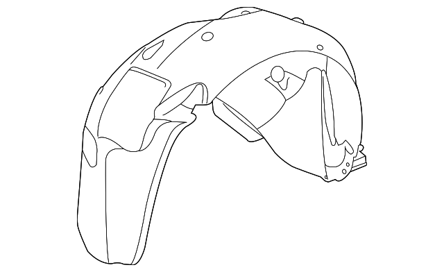 92161690 Деталь FENDER LINER, RIGHT