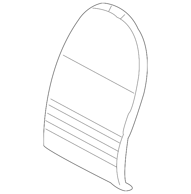 996-521-151-01-8YR Деталь SEAT BACK COVER, RIGHT