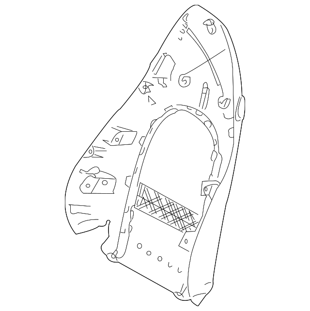996-521-083-07-A12 Деталь SEAT BACK PANEL, LEFT