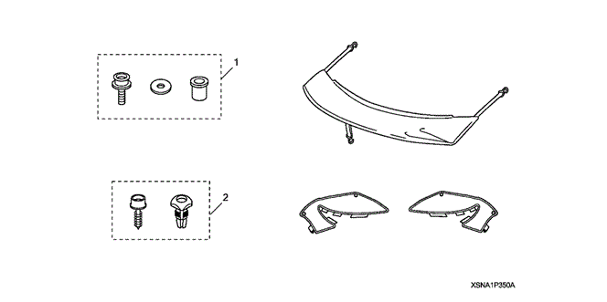 ACCESSORIES/NOSE MASK (HALF) for 2011 Honda CIVIC COUPE #1