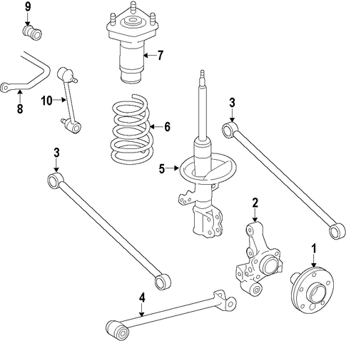 REAR SUSPENSION/REAR SUSPENSION for 1999 Toyota Solara #2