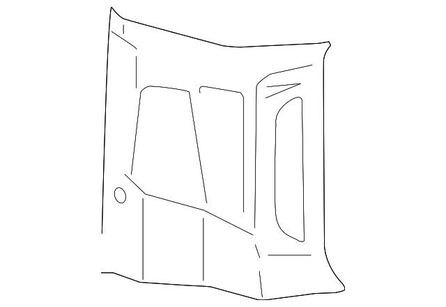 EK4Z-6131011-AA REAR PILLAR TRIM, LEFT