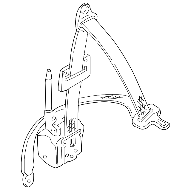 HNF7010AAAGD Деталь RETRACTOR ASSY, RIGHT