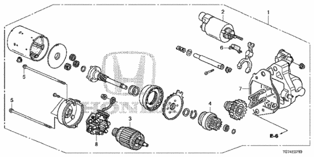 Starter Motor (Denso) for 2017 Honda Pilot #0