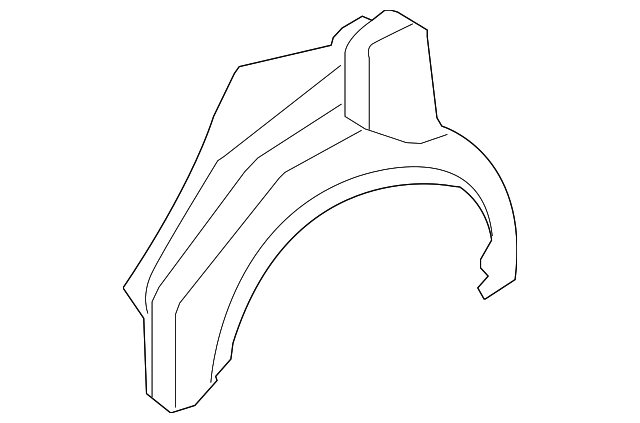 19183975 Деталь OUTER WHEELHOUSE, RIGHT